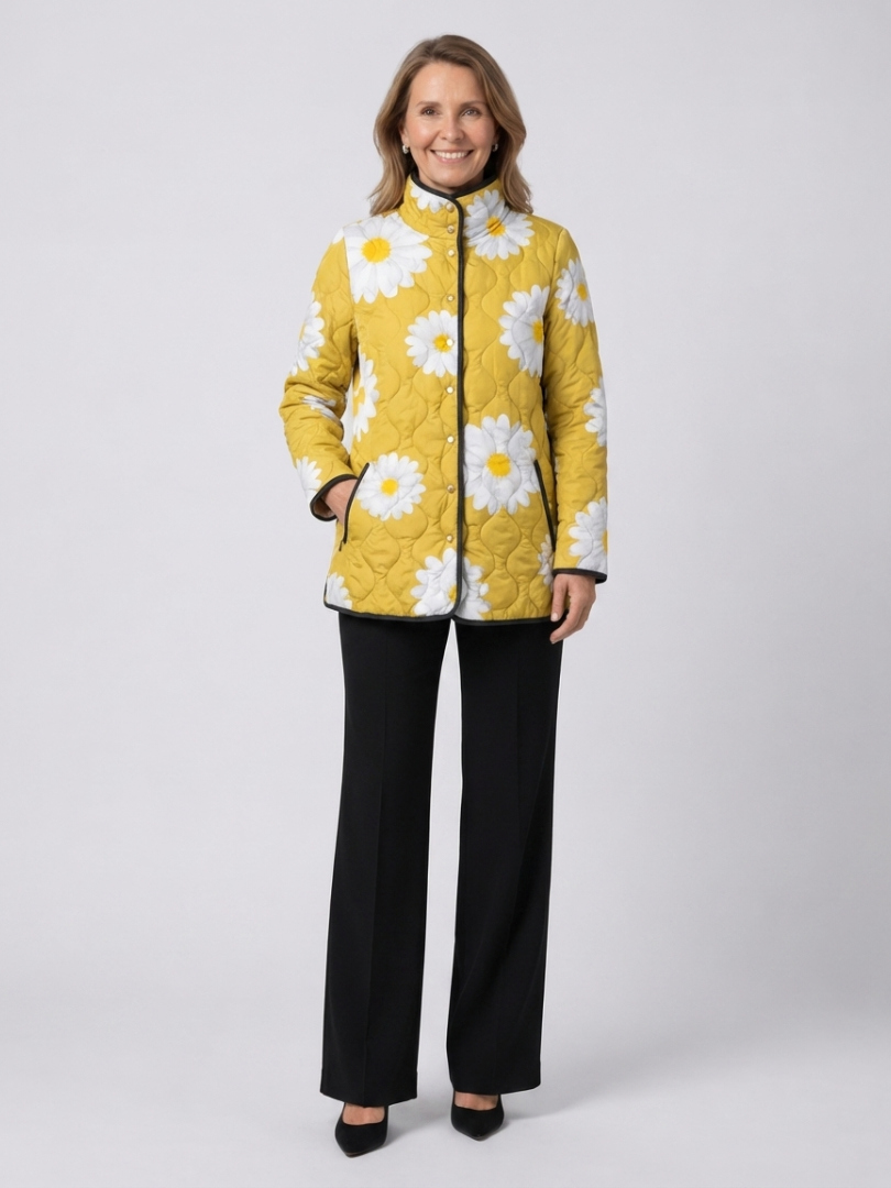 Veste Matelassée aux Marguerites Élise
