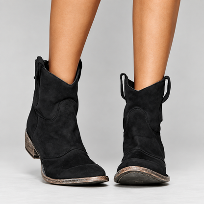 Élina | Bottines Western Suédine