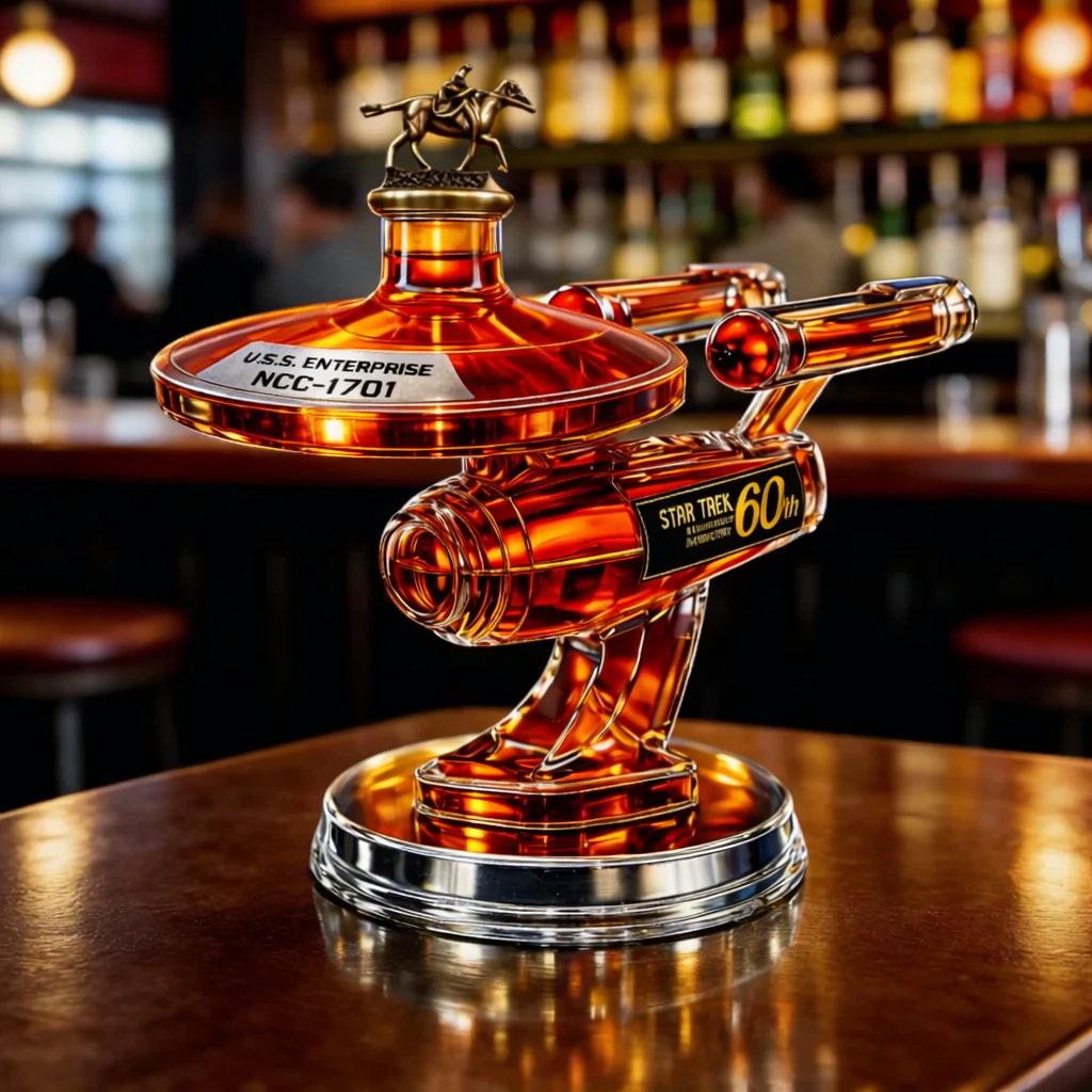 60e anniversaire de l'USS Enterprise - Carafe à whisky