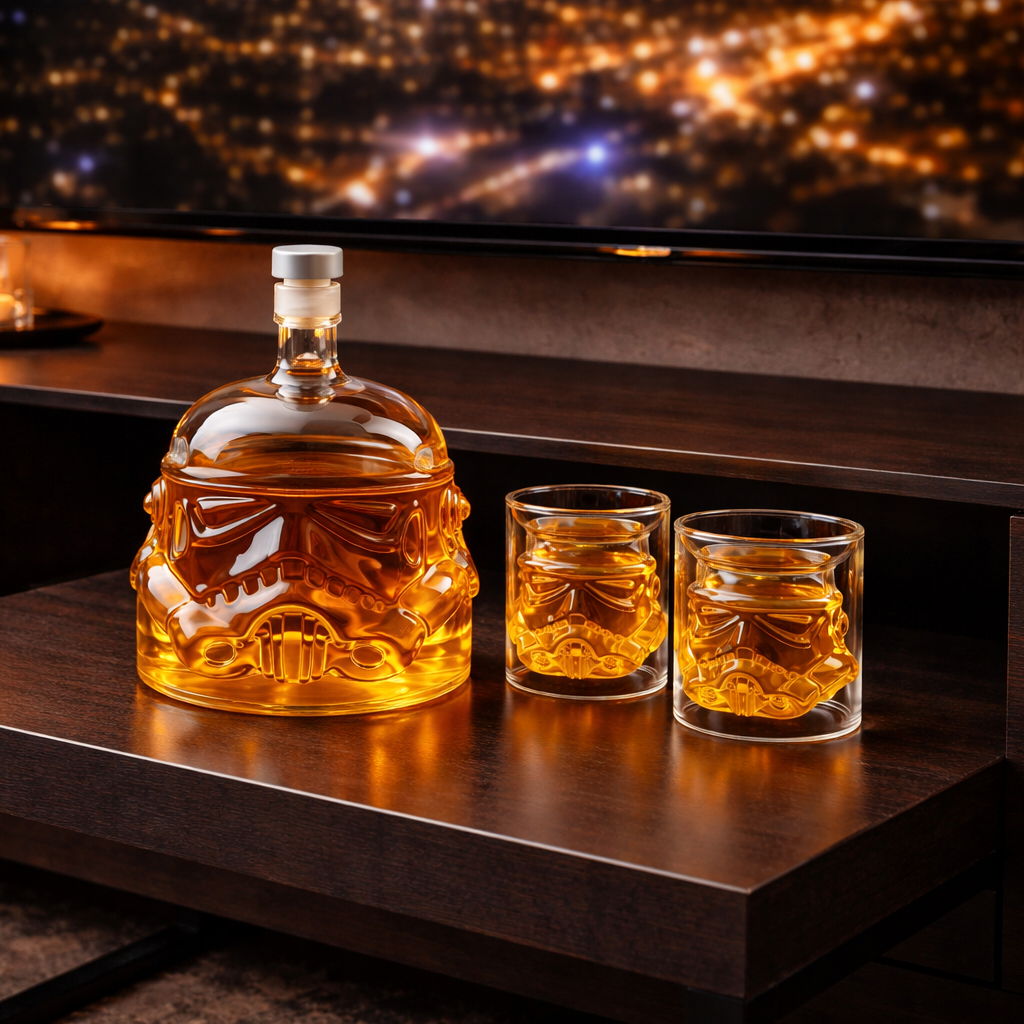 Bouteille de whisky - Édition Star Wars et Verres
