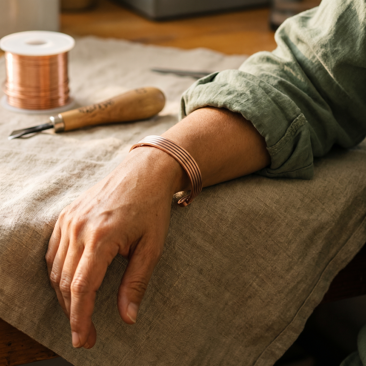 Bracelet en cuivre Ridge