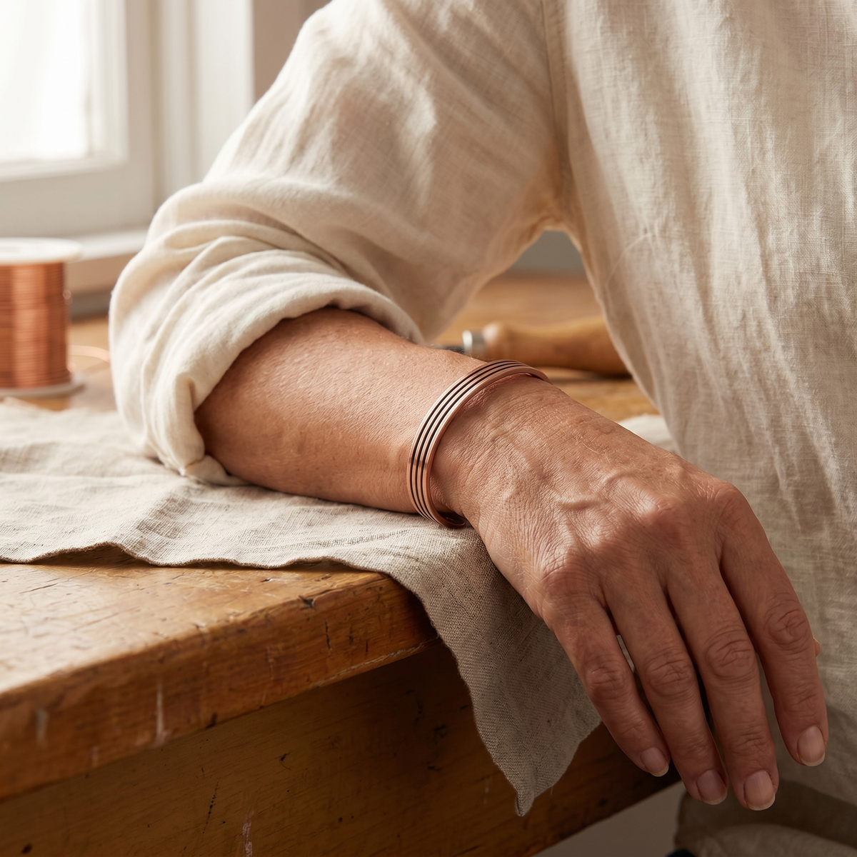 Bracelet en Cuivre Sage